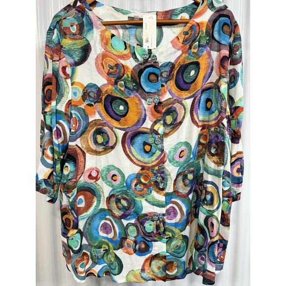 NICHE Nilgun Derman NWT Paloma Poppies Size XL Artsy Colorful - Picture 2 of 9